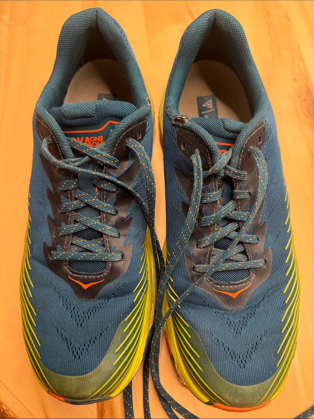 Hoka Torrent 2 trail running shoes in the Blue Coral/Evening Primrose colorway 9 - Picture 2 of 10